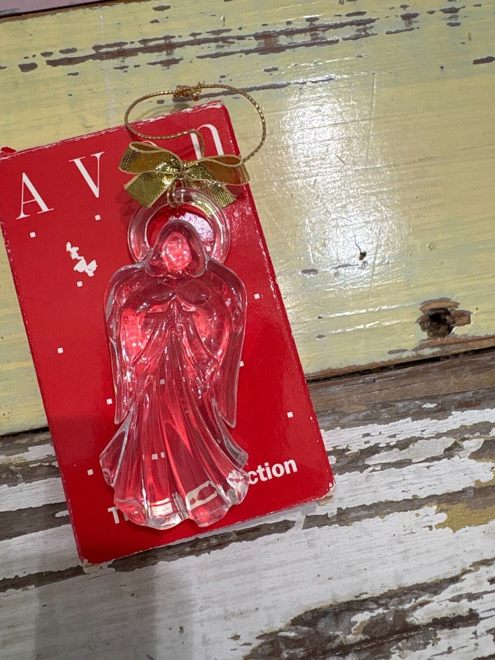 Vintage Avon "Images of Christmas" Angel Ornament